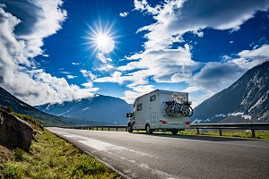 rv on the road